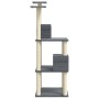 Katzenkratzbaum mit dunkelgrauen Sisalstämmen, 141 cm von vidaXL, Katzenmöbel - Ref: Foro24-171526, Preis: 54,76 €, Rabatt: %