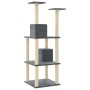 Katzenkratzbaum mit dunkelgrauen Sisalstämmen, 141 cm von vidaXL, Katzenmöbel - Ref: Foro24-171526, Preis: 54,76 €, Rabatt: %