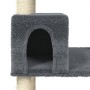 Katzenkratzbaum mit dunkelgrauen Sisalstämmen, 141 cm von vidaXL, Katzenmöbel - Ref: Foro24-171526, Preis: 54,76 €, Rabatt: %