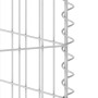 Muro gaviones para contenedor basura galvanizado 180x100x110 cm