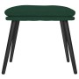 Reposapiés de tela verde oscuro 45x29,5x35 cm de vidaXL, Otomanas - Ref: Foro24-341498, Precio: 34,16 €, Descuento: %