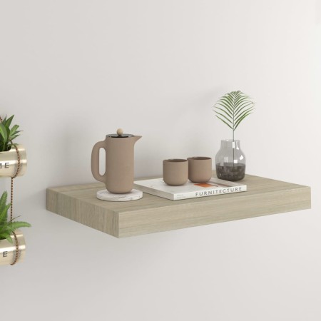 Estante flotante de pared MDF color roble 40x23x3,8 cm
