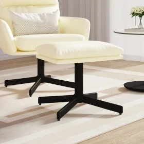 Reposapiés de cuero sintético color crema 60x60x36 cm von vidaXL, Osmanen - Ref: Foro24-341638, Preis: 47,72 €, Rabatt: %