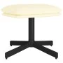 Reposapiés de cuero sintético color crema 60x60x36 cm by vidaXL, Ottomans - Ref: Foro24-341638, Price: 47,72 €, Discount: %