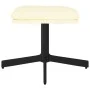 Reposapiés de cuero sintético color crema 60x60x36 cm by vidaXL, Ottomans - Ref: Foro24-341638, Price: 47,72 €, Discount: %