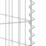 Muro gaviones para contenedor basura galvanizado 254x100x110 cm