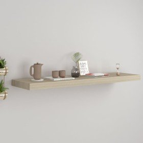 Estante flotante de pared MDF roble 90x23,5x3,8 cm