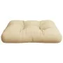 Cojín para sofá de palets de tela beige 58x58x10 cm by vidaXL, Cushions for chairs and sofas - Ref: Foro24-314637, Price: 25,...