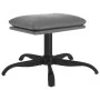 Reposapiés de cuero sintético gris antracita 60x60x36 cm de vidaXL, Otomanas - Ref: Foro24-341592, Precio: 39,94 €, Descuento: %