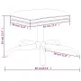 Anthrazitgrauer Kunstleder-Fußhocker 60x60x36 cm von vidaXL, Osmanen - Ref: Foro24-341592, Preis: 39,94 €, Rabatt: %