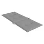 High back garden chair cushion 2 pcs gray fabric 120x50x3 cm by vidaXL, Cushions for chairs and sofas - Ref: Foro24-43179, Pr...