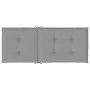 High back garden chair cushion 2 pcs gray fabric 120x50x3 cm by vidaXL, Cushions for chairs and sofas - Ref: Foro24-43179, Pr...