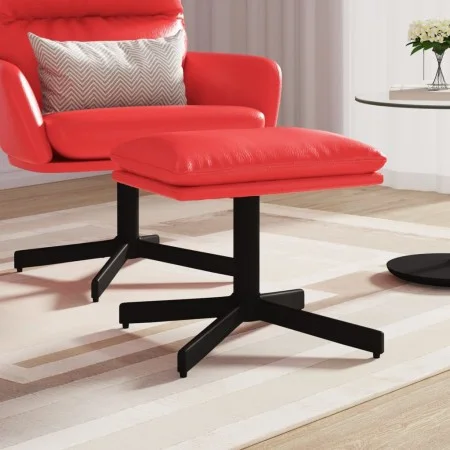 Red synthetic leather footstool 60x60x36 cm by vidaXL, Ottomans - Ref: Foro24-341642, Price: 36,66 €, Discount: %