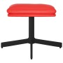Roter Fußhocker aus Kunstleder, 60x60x36 cm von vidaXL, Osmanen - Ref: Foro24-341642, Preis: 32,61 €, Rabatt: %