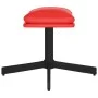 Reposapiés de cuero sintético rojo 60x60x36 cm de vidaXL, Otomanas - Ref: Foro24-341642, Precio: 36,66 €, Descuento: %