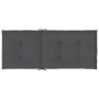 High back garden chair cushion 2 pcs gray fabric 120x50x3 cm by vidaXL, Cushions for chairs and sofas - Ref: Foro24-43177, Pr...