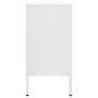 Sideboard aus Stahl und weißem Hartglas, 105 x 35 x 70 cm von vidaXL, Sideboards - Ref: Foro24-336077, Preis: 217,61 €, Rabat...