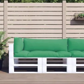 Cojines para palets 3 unidades tela verde by vidaXL, Cushions for chairs and sofas - Ref: Foro24-314663, Price: 58,42 €, Disc...