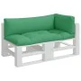 Cojines para palets 3 unidades tela verde by vidaXL, Cushions for chairs and sofas - Ref: Foro24-314663, Price: 58,42 €, Disc...