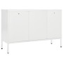 Sideboard aus Stahl und weißem Hartglas, 105 x 35 x 70 cm von vidaXL, Sideboards - Ref: Foro24-336077, Preis: 217,61 €, Rabat...