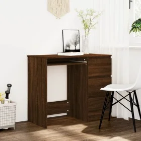 Schreibtisch aus braunem Eichensperrholz, 90 x 45 x 76 cm von vidaXL, Schreibtische - Ref: Foro24-815509, Preis: 120,46 €, Ra...