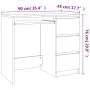 Schreibtisch aus braunem Eichensperrholz, 90 x 45 x 76 cm von vidaXL, Schreibtische - Ref: Foro24-815509, Preis: 120,46 €, Ra...