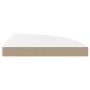 Estante flotante de pared 2 uds MDF blanco brillo 35x35x3,8 cm