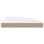 Estante flotante de pared 4 uds MDF blanco brillo 35x35x3,8 cm