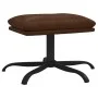 Reposapiés cuero sintético brillante marrón 45x29,5x36 cm by vidaXL, Ottomans - Ref: Foro24-341619, Price: 48,61 €, Discount: %