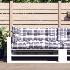 Cushions for pallets 3 units gray checkered fabric by vidaXL, Cushions for chairs and sofas - Ref: Foro24-314572, Price: 80,2...