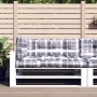 Kissen für Paletten 3 Einheiten grau karierter Stoff von vidaXL, Kissen für Stühle und Sofas - Ref: Foro24-314572, Preis: 80,...