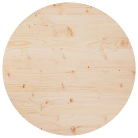 Superficie de mesa madera maciza de pino Ø80x2,5 cm