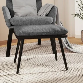 Footstool in light gray fabric and synthetic leather 45x29.5x35 cm by vidaXL, Ottomans - Ref: Foro24-341515, Price: 33,70 €, ...