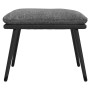Fußhocker aus hellgrauem Stoff und Kunstleder 45x29,5x35 cm von vidaXL, Osmanen - Ref: Foro24-341515, Preis: 34,33 €, Rabatt: %