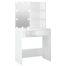 Dressing table with bright white LED 74.5x40x141 cm by vidaXL, Bedroom Dressers - Ref: Foro24-808807, Price: 108,90 €, Discou...