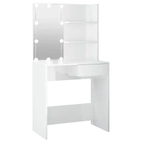 Dressing table with bright white LED 74.5x40x141 cm by vidaXL, Bedroom Dressers - Ref: Foro24-808807, Price: 108,43 €, Discou...