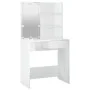 Tocador con LED blanco brillante 74,5x40x141 cm de vidaXL, Tocadores para dormitorios - Ref: Foro24-808807, Precio: 108,39 €,...