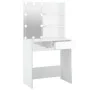 Tocador con LED blanco brillante 74,5x40x141 cm de vidaXL, Tocadores para dormitorios - Ref: Foro24-808807, Precio: 108,39 €,...