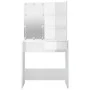 Tocador con LED blanco brillante 74,5x40x141 cm de vidaXL, Tocadores para dormitorios - Ref: Foro24-808807, Precio: 108,39 €,...