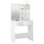 Schminktisch mit hellweißer LED 74,5x40x141 cm von vidaXL, Schlafzimmerkommoden - Ref: Foro24-808807, Preis: 108,90 €, Rabatt: %