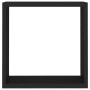 Estantes cubo de pared 3 unidades MDF negro