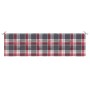 Red checkered Oxford fabric garden bench cushion 180x50x3 cm by vidaXL, Cushions for chairs and sofas - Ref: Foro24-314096, P...