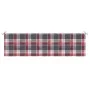 Red checkered Oxford fabric garden bench cushion 180x50x3 cm by vidaXL, Cushions for chairs and sofas - Ref: Foro24-314096, P...