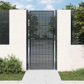 Anthracite gray steel garden gate 105x250 cm by vidaXL, garden gates - Ref: Foro24-154564, Price: 295,32 €, Discount: %
