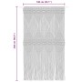 Cortina de macramé algodón 140x240 cm