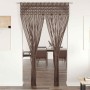 Cortina de macramé algodón gris taupé 140x240 cm