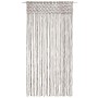 Cortina de macramé algodón gris taupé 140x240 cm