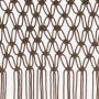 Cortina de macramé algodón gris taupé 140x240 cm