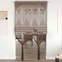 Cortina de macramé algodón gris taupé 140x240 cm