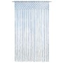 Cortina de macramé algodón azul 140x240 cm